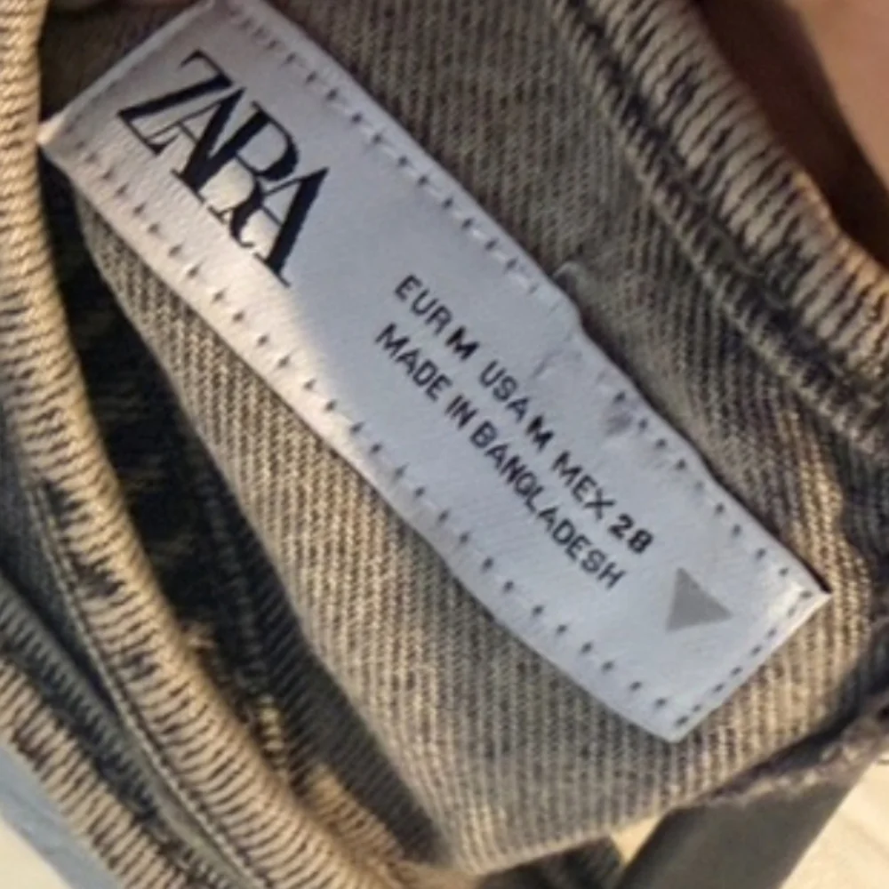 Zara Washed Scoop Neck Cropped Tank Top - Charcoal - Picture 5 of 5